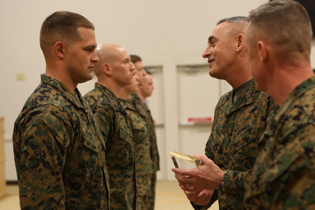 Marines, sailors awarded for outstanding performances