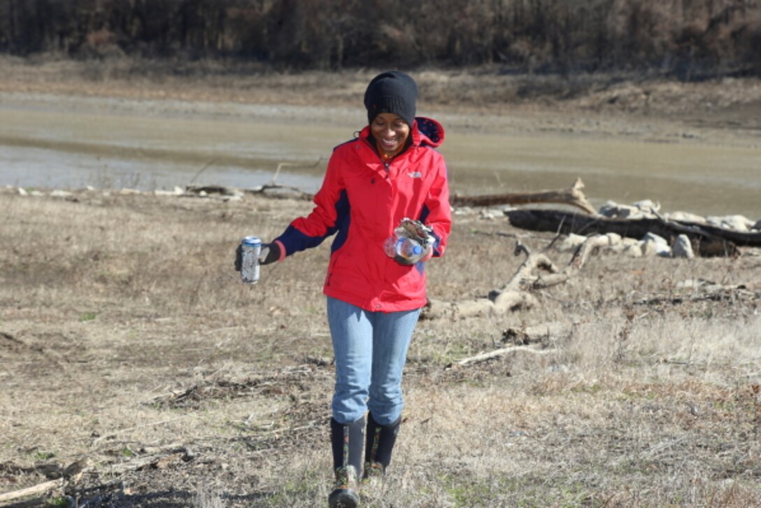 Regulatory employees at the Steele Bayou Drainage Control Structure participated in a clean up day. (shown Charlene Mosely)