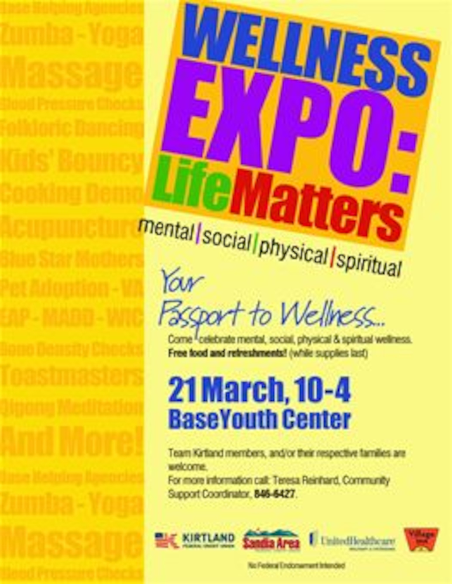 Wellness Expo slated for March 21 at Youth Center