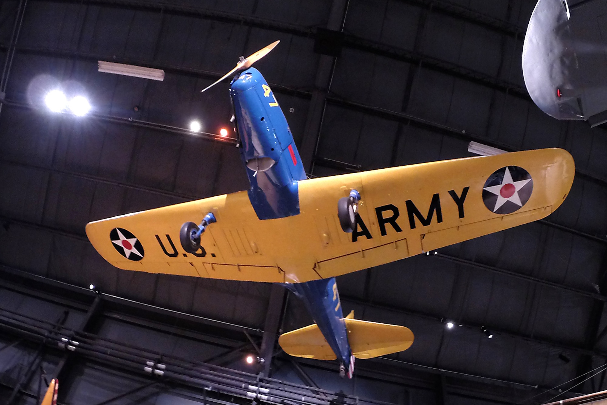 Fairchild PT-19A Cornell in the Early Years Gallery at the National Museum of the United States Air Force. (U.S. Air Force photo)
