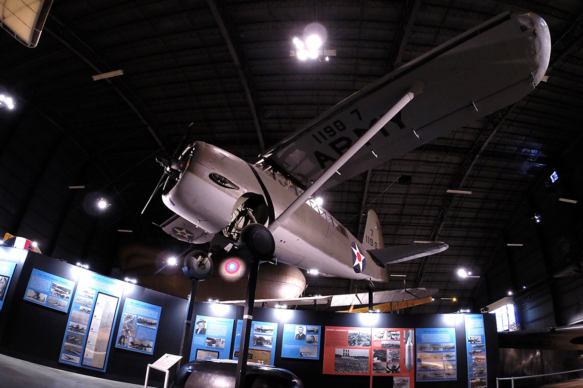 Curtiss O-52 in the Early Years Gallery at the National Museum of the United States Air Force. (U.S. Air Force photo) 
