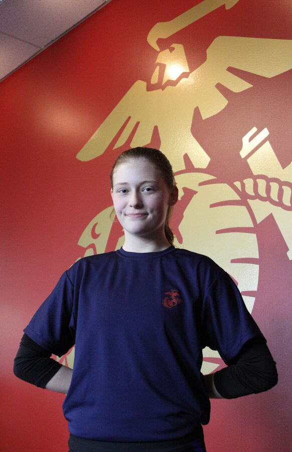 Poolee Abby Thomas, 18, out of Recruiting Substation Lakewood, will have the opportunity to earn the title United States Marine when she reports for recruit training in April. Thomas managed to stay committed to her decision to join even when initially she could not obtain parental consent. Thomas persevered, showing up to each pool function and staying involved until she was able to join at the age of 18. (U.S. Marine Corps photo by Sgt. Timothy Stewman/Released)