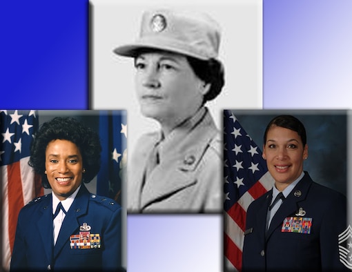 Women like Maj. Gen. Marcelite J. Harris, the first African American female general in the Air Force,  Esther Blake, the first woman in the Air Force, and Chief Master Sgt. Margarita Overton, the first female command chief for the 19th Airlift Wing at Little Rock Air Force Base, Ark., paved the way and opened doors of opportunity for all women to serve in the military. During Women's History Month, tribute is paid to these and all women who've made and is still making a difference in this country. (photo illustration)