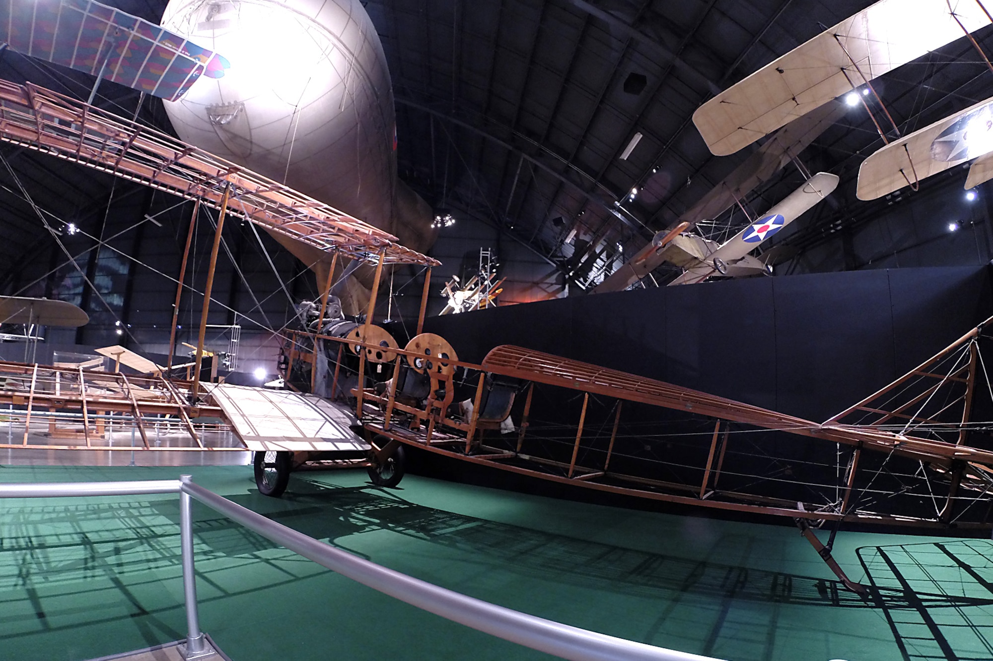 Standard J-1 (no fabric) in the Early Years Gallery at the National Museum of the United States Air Force. (U.S. Air Force photo)
