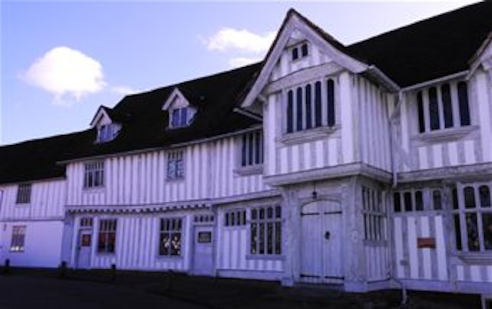 The Guild Hall, now a museum in Lavenham, Suffolk, is a big part of the town's history, which dates back to the times of William the Conqueror and the Norman Conquest in 1066. In 1257, Lavenham received its first Market Charter, and less than a century later, records show the town had already become a cloth-making centre of England. It was during this time the town became involved in the wool trade. Today, Lavenham is famous for its half-timbered, crooked houses. (U.S. Air Force photo by Karen Abeyasekere/Released)