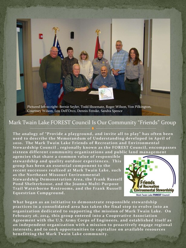 FOREST Council Friends Group at Mark Twain Lake