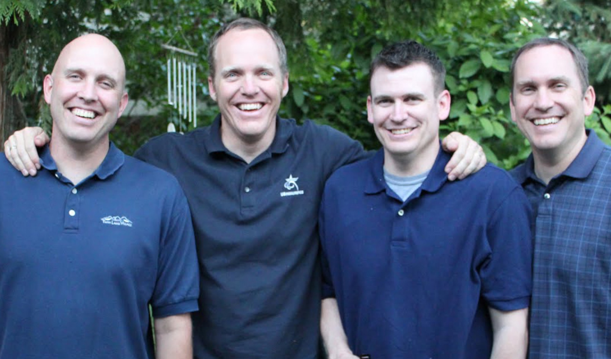 From left to right, Clark, Sean, Regan and Daniel Halsted pose for a family photo in 2011.  Sean, a former senior airman who was injured during a training exercise in 1998, will be competing in the 2014 Sochi Paralympic Winter Games. All four brothers have served or are currently serving in the Air Force.  (Courtesy photo/Tech. Sgt. Regan Halsted)