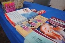 Pamphlets and booklets on patient safety and poison prevention were among some of the free informational materials given to visitors March 3, 2014, inside the medical treatment facility on Grand Forks Air Force Base, N.D.  The information materials were given out by the 319th Medical Group to raise awareness for National Patient Safety Week. (U.S. Air Force photo/Staff Sgt. Luis Loza Gutierrez) 
