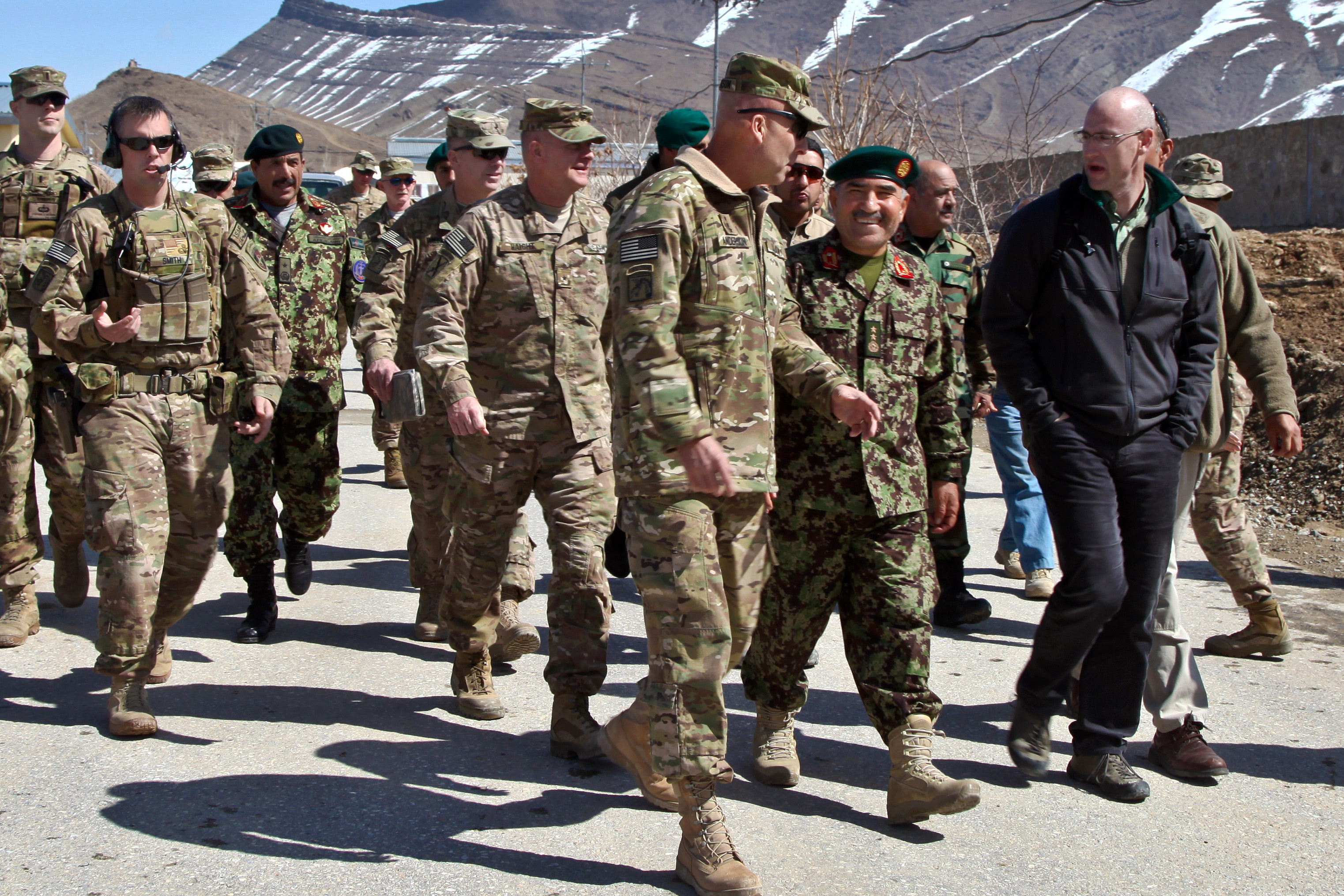U.S. Army Lt. Gen. Joseph Anderson left Afghan national army Maj