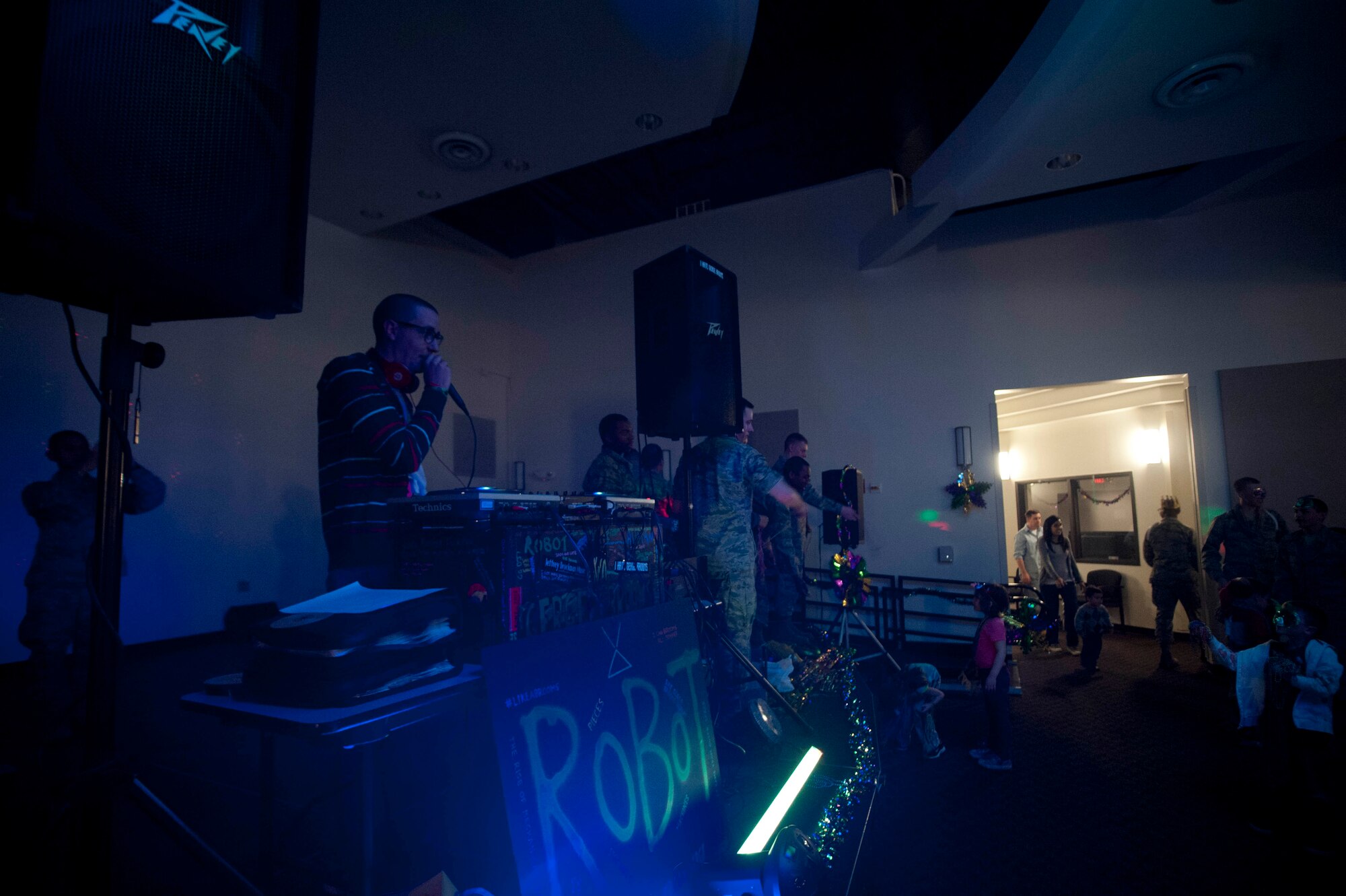 The Solid Rock Café at Sheppard held a Mardi Gras celebration March 4. The celebration centered on family events and education about its origins. (U.S. Air Force photo by Airman 1st Class Jelani Gibson)  