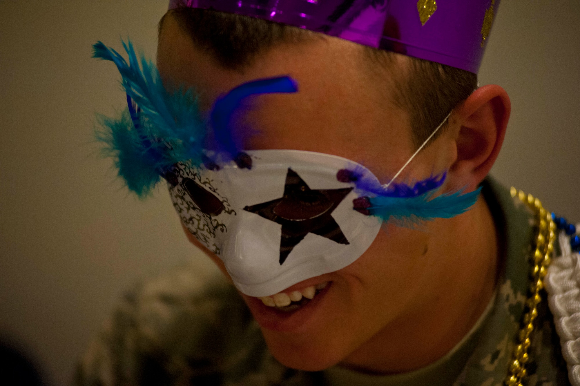The Solid Rock Café at Sheppard held a Mardi Gras celebration March 4. The celebration centered on family events and education about its origins. (U.S. Air Force photo by Airman 1st Class Jelani Gibson)  