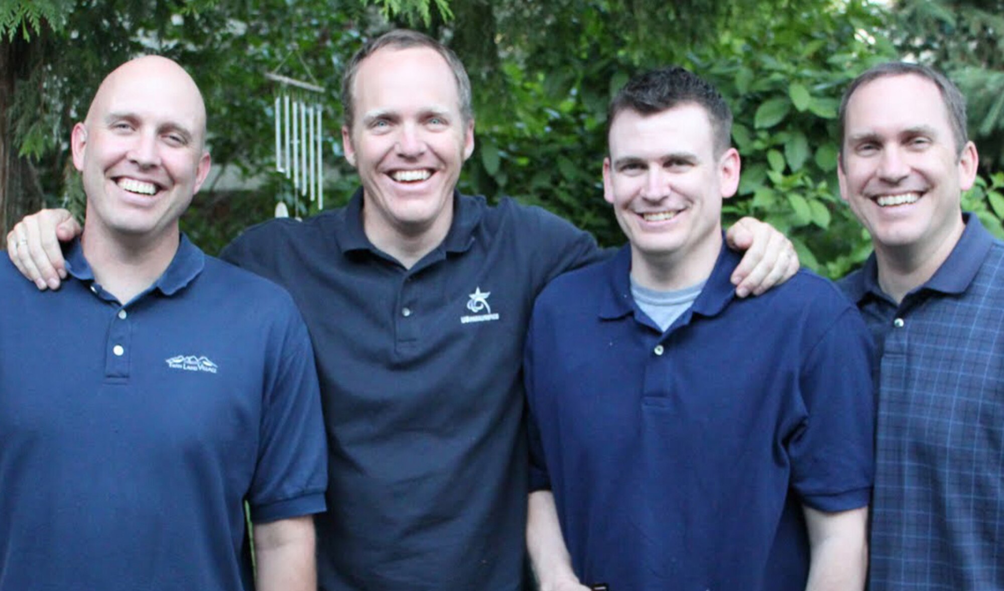 From left to right, Clark, Sean, Regan and Daniel Halsted pose for a family photo in 2011. Sean, a former senior airman who was injured during a training exercise in 1998, will be competing in the 2014 Sochi Paralympic Winter Games. All four brothers have served or are currently serving in the Air Force. (Courtesy photo/Tech. Sgt. Regan Halsted)