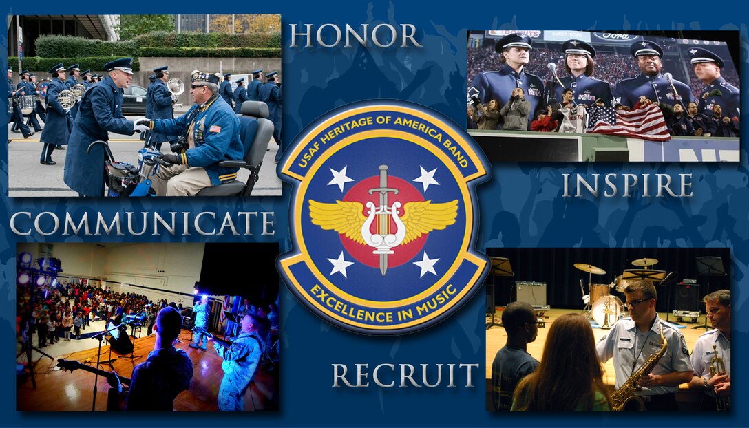 World-Class, Innovative, Professional Airman-Musicians; Committed to Excellence; Prepared and Ready to support Department of Defense priorities around the globe.