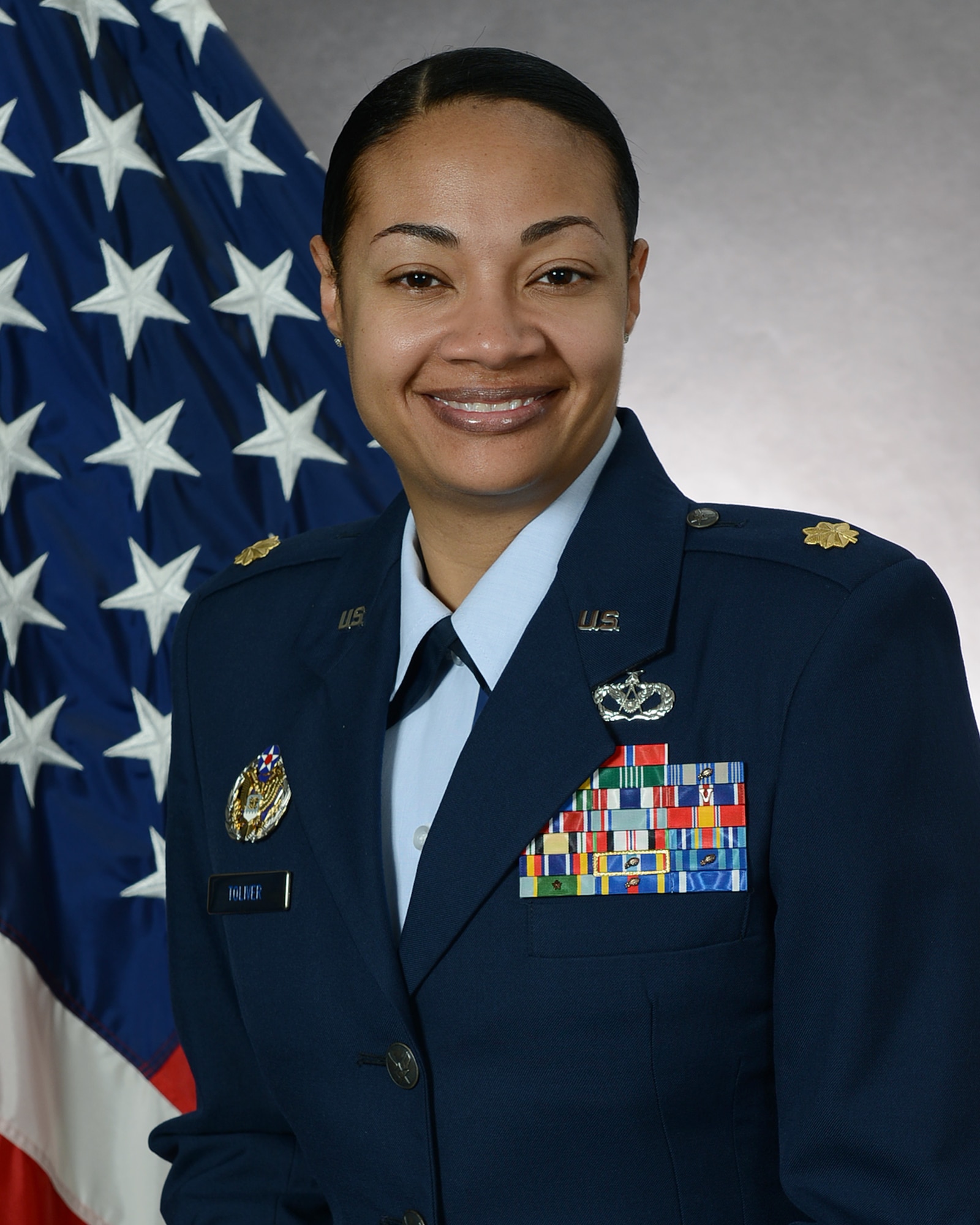 Maj. Shamekia Toliver, 51st Civil Engineer Squadron flight commander, represents one of Osan Air Base's inspiring women. March is Women's History Month with the theme, "Celebrating Women of Character, Courage and Commitment." (Courtesy Photo)