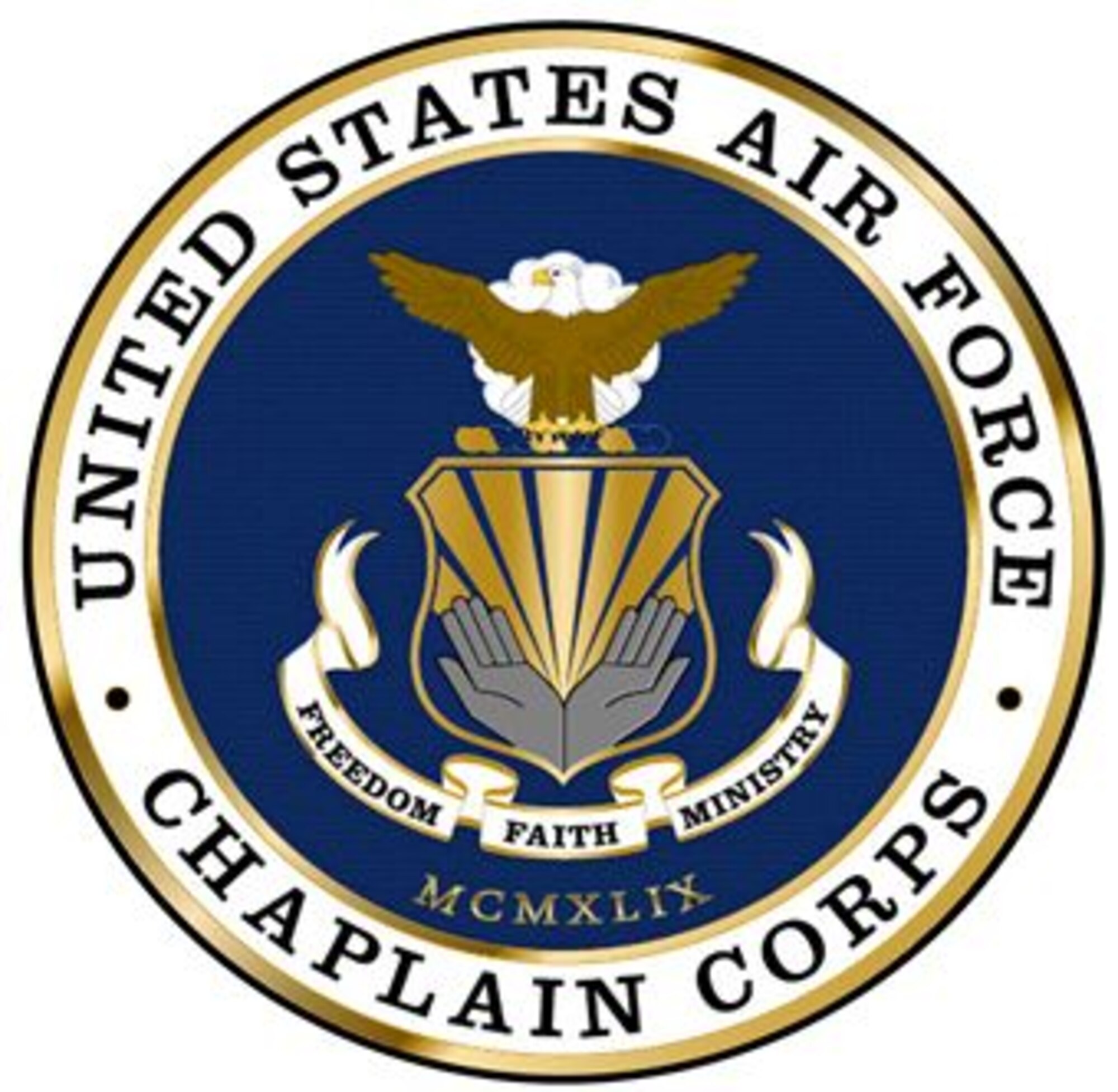 The Air Force Chaplain Corps provides spiritual care and the opportunity for Airmen, their families, and other authorized personnel to exercise their constitutional right to the free exercise of religion. This is accomplished through religious observances, providing pastoral care, and advising leadership on spiritual, ethical, moral, morale, core values, and religious accommodation issues.(U.S. Air Force graphic redesign/Staff Sgt. Luis Loza Gutierrez)