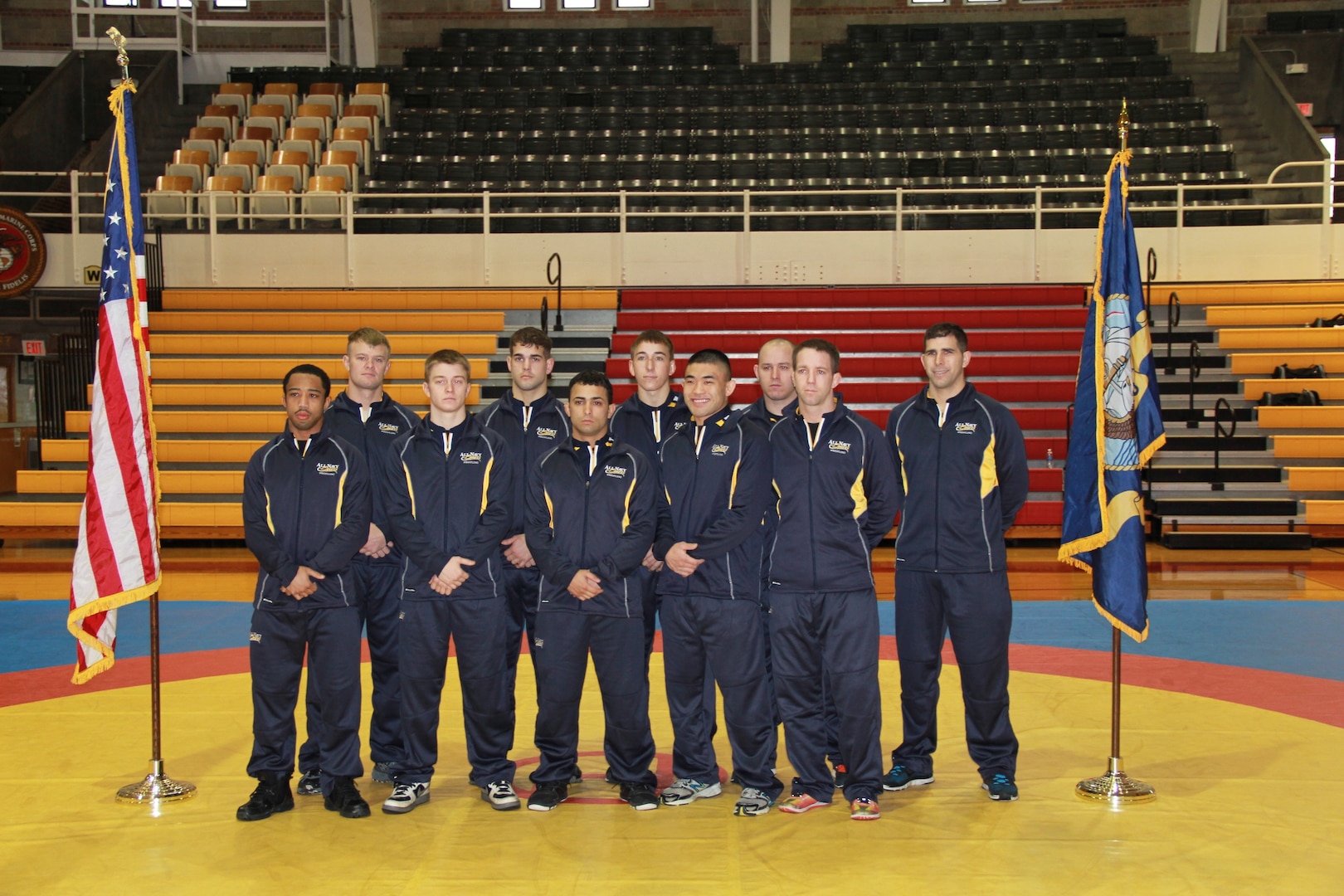 All-Navy Wrestling Team competing here at the 2014 Armed Forces Wrestling Championship at MCB Camp Lejeune, NC 7-8 March.