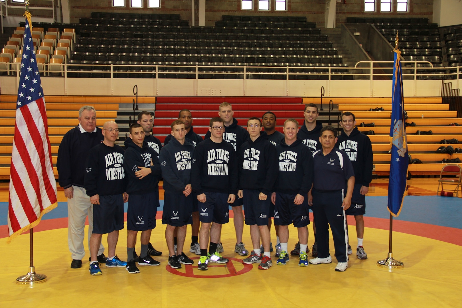 All-Air Force Wrestling team at the 2014 Armed Forces Wrestling Championship held at MCB Camp Lejeune, NC 7-8 March.  