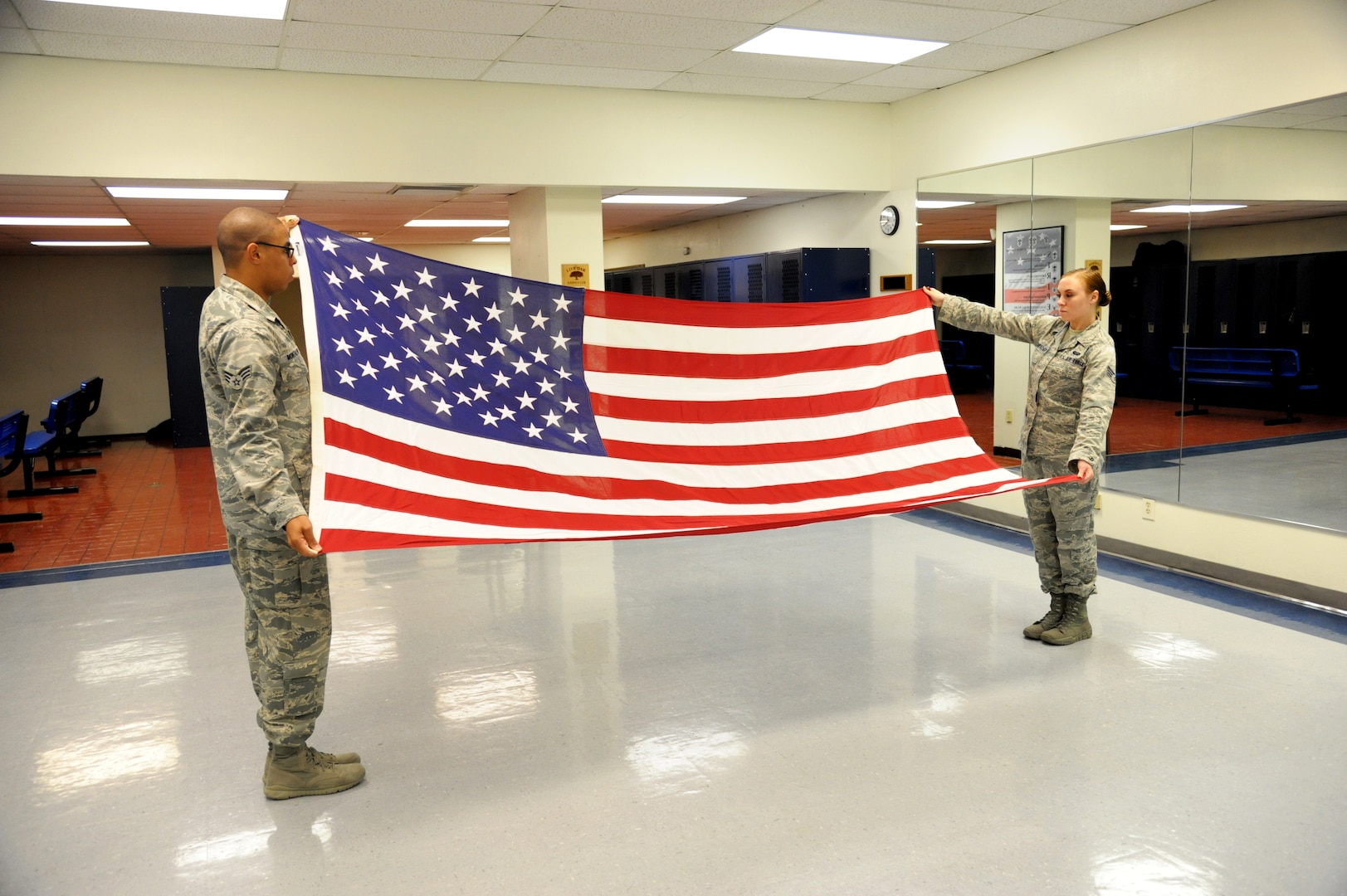 Flag folding clearance ceremony script navy