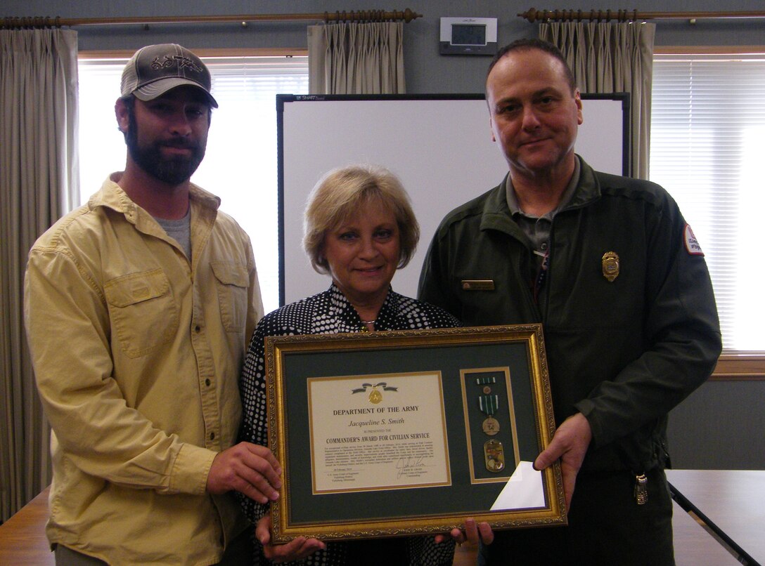 Jackie Smith, park contract representative at the Grenada Lake Field Office recently retired from the U. S. Army Corps of Engineers Vicksburg District, after 25 years and 11 months of service. 