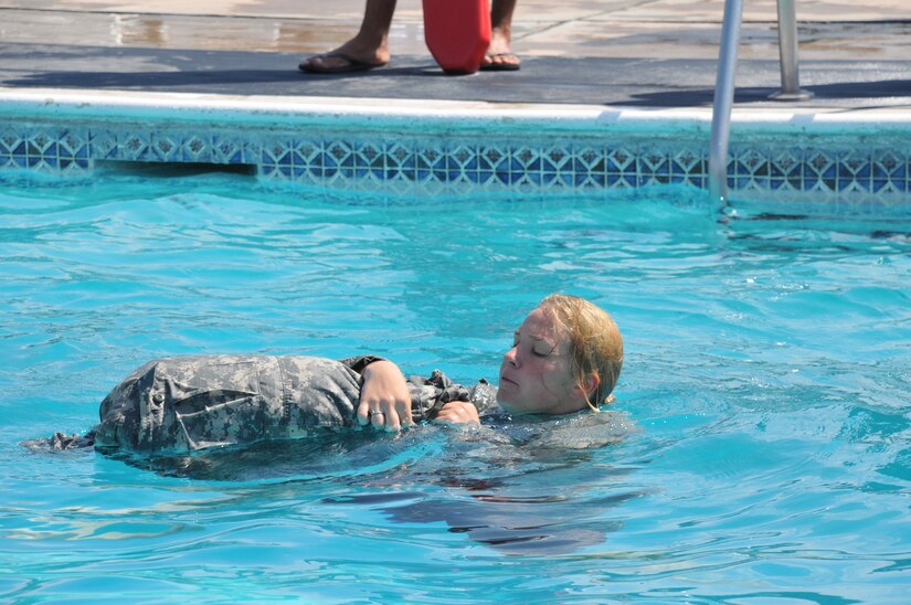 Joint Task Force-Bravo's Army Forces Batallion members participated today in a Combat Water Survival training here at Soto Cano Air Base, Honduras, March 13.
