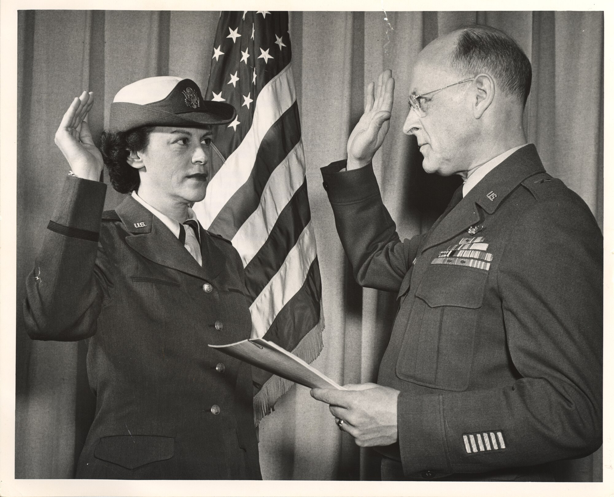 On March 14, 1951, Capt. (Dr.) Dorothy Armstrong Elias became the first woman physician sworn into the Air Force and now a part of women's history month. (AF photo)