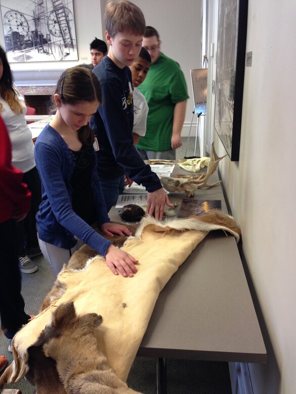 Students learn about various animals from Echoes of Nature at the annual Easy as Pi event, a STEM event sponsored by Society of American Military Engineers (SAME)  Baltimore Post.