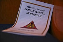 The Third Annual Vivian A. Holmes Female Marine Symposium took place aboard Marine Corps Air Station New River, Feb. 25. (U.S. Marine Corps photo by Cpl. Mary M. Carmona/Released.)