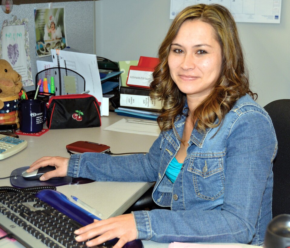 WRIGHT-PATTERSON AIR FORCE BASE, Ohio - Rebecca Bailey, 445th Financial Management analyst, was one of seven Air Force civilians in a finance career field selected for the joint service Defense Civilian Emerging Leader Program. (U.S. Air Force photo/Stacy Vaughn)
