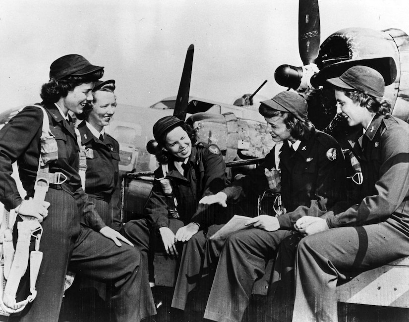 After entering World War II, two female aviator units were formed and more than 1,000 women participated as civilians attached to the U.S. Army Air Forces. In August 1943, they merged into a single group, forming the Women Airforce Service Pilots program. One year later, the WASPs were disbanded due to political pressures and the increasing availability of male pilots. (U.S. Air Force courtesy photo)