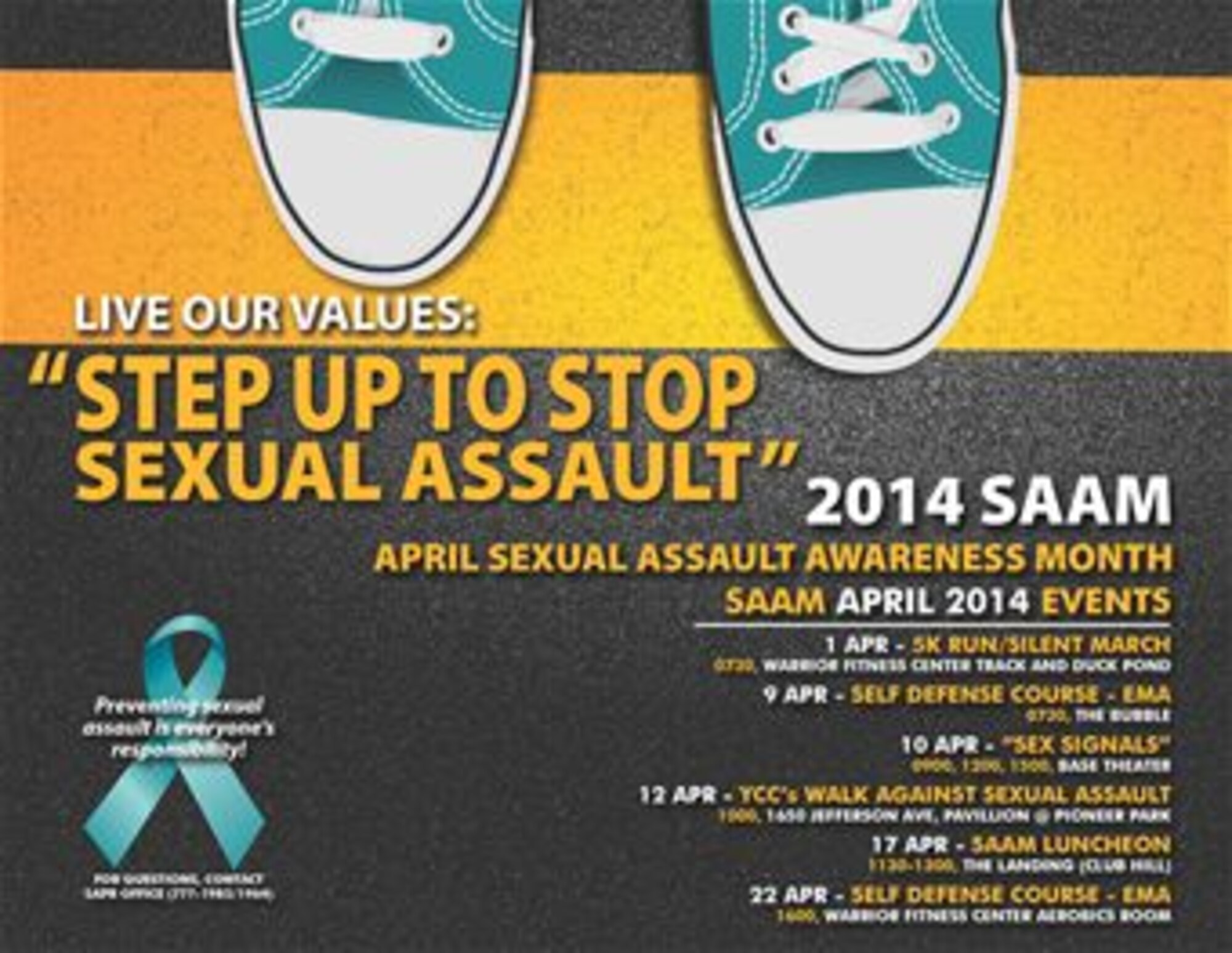 April marks Sexual Assault Awareness Month and Hill Air Force Base is hosting a series of events to bring awarness to the issue. (Courtesy graphic)