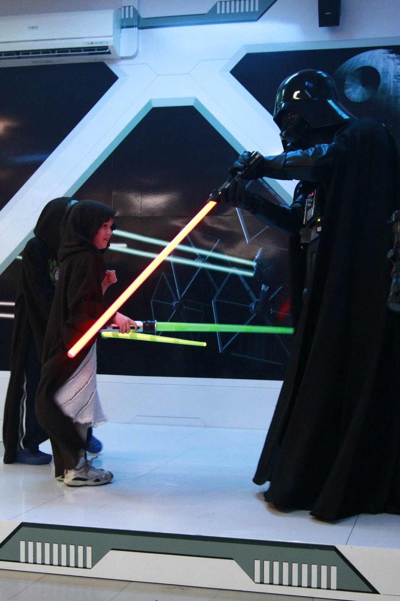 The 65th Force Support Squadron Outdoor Recreation hosts a Star Wars event for Lajes families in 2013. For the second year in a row, the 65th FSS was awarded the Maj. Gen. Eugene L. Eubank Award at the Air Force level for 2013. They won the same award at the U.S. Air Forces in Europe level in 2011, 2012 and 2013. (U.S. Air Force photo by Tech. Sgt. Chenzira Mallory/released)