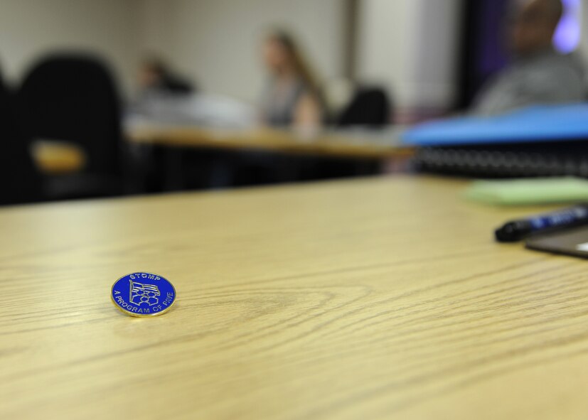 Coordinators from Specialized Training of Military Parents, a Program of Pave, held a two-day orientation at the Airman and Family Readiness Center on Barksdale Air Force Base, La., March 13-14, 2013. STOMP assists military families who have dependents with disabilities by helping them gain knowledge on resources, laws and assistance they can utilize. (U.S. Air Force photo/Senior Airman Joseph A. Pagán Jr.)