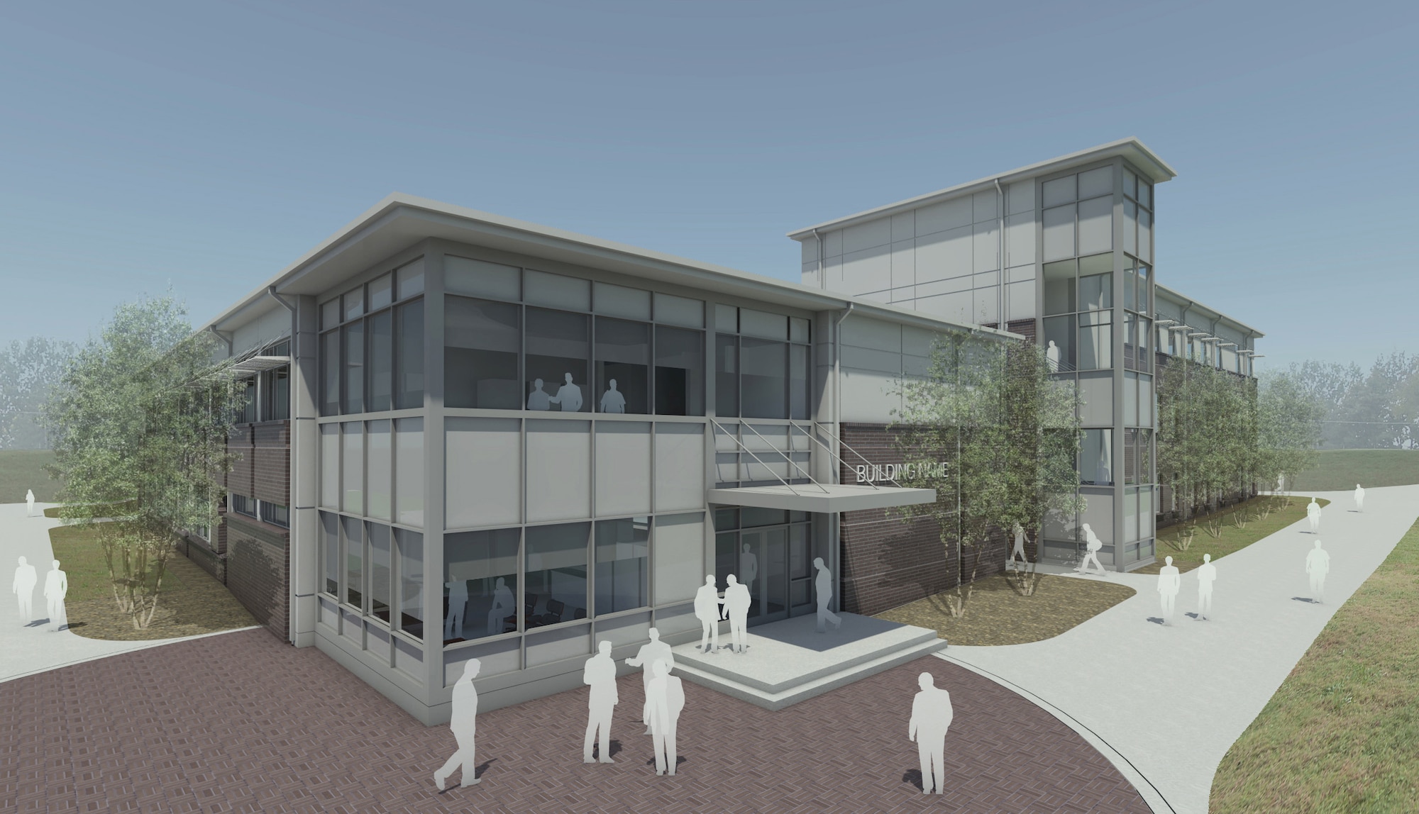 MCGHEE TYSON AIR NATIONAL GUARD BASE, Tenn. - This color rendering shows the projected, nearly 47,000 square foot, dormitory and classroom facility at the I.G. Brown Training and Education Center. (Illustration courtesy of the 134th Civil Engineer Squadron/Released)