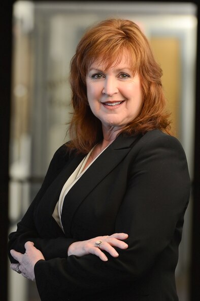 Portrait of Ms. Linda M. Fergason, 436th Airlift Wing Sexual Assault Response Coordinator (SARC) taken on March 10, 2014, Dover Air Force Base, Del. (U.S. Air Force photo/Greg L. Davis)
