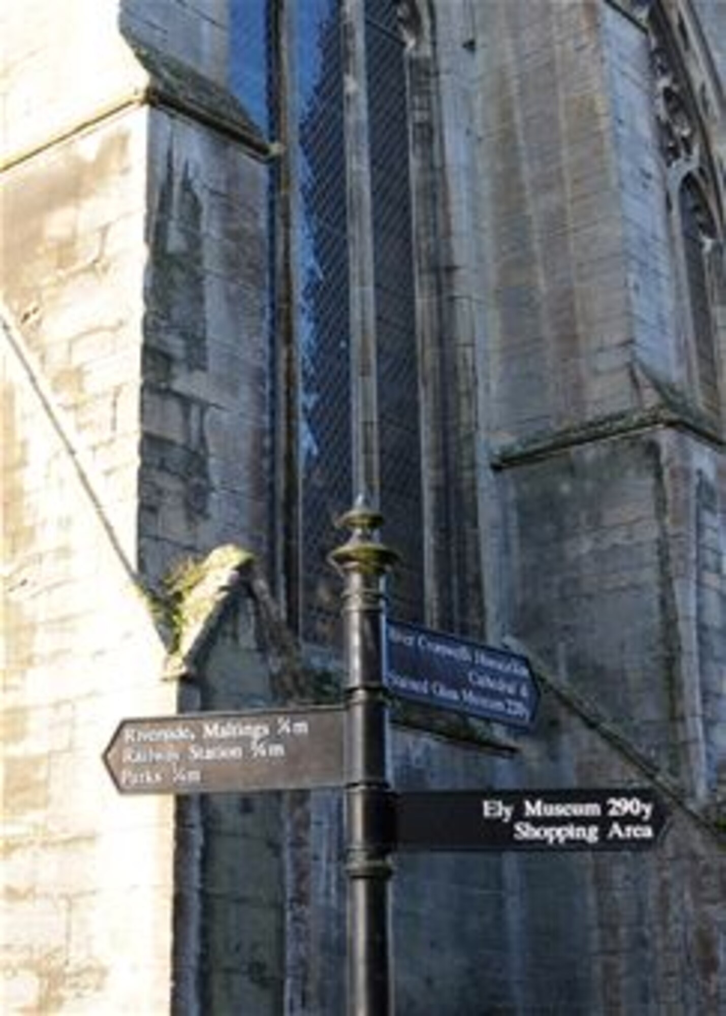 Signs guide tourists around the hotspots of Ely Feb. 26, 2014, in England. Attractions include a museum, parks, Oliver Cromwell’s House, the Stained Glass Museum and the Ely Cathedral. The cathedral is known as ‘the ship of the fens’ as it can be seen for miles around due to it being built on high ground in a lowland area. (U.S. Air Force photo by Gina Randall/Released)