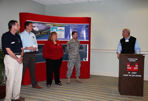 The Charleston District is conducting a Shore Protection Project at Folly Beach. A public workshop was held to inform the public about the project.