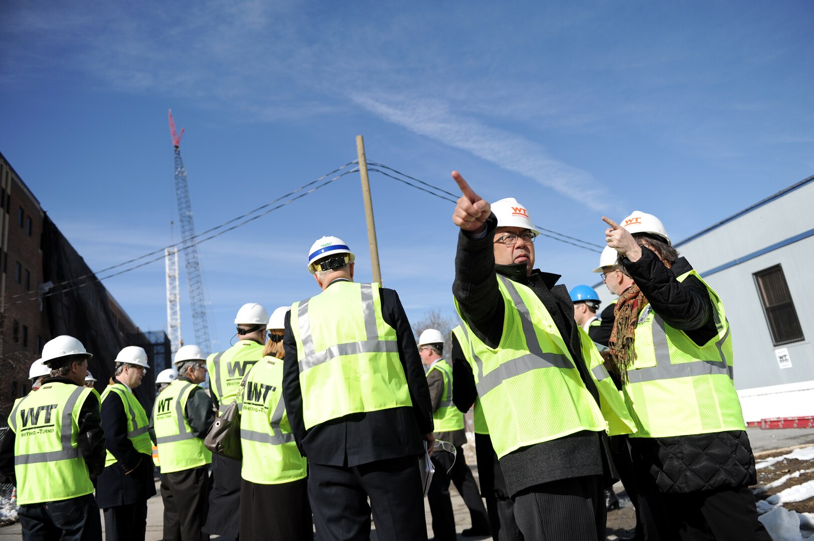 National Capital Planning Commission commissioners tour the site of Intelligence Community Campus-Bethesda March 5. Photo by Air Force Staff Sgt. Jonathan Lovelady