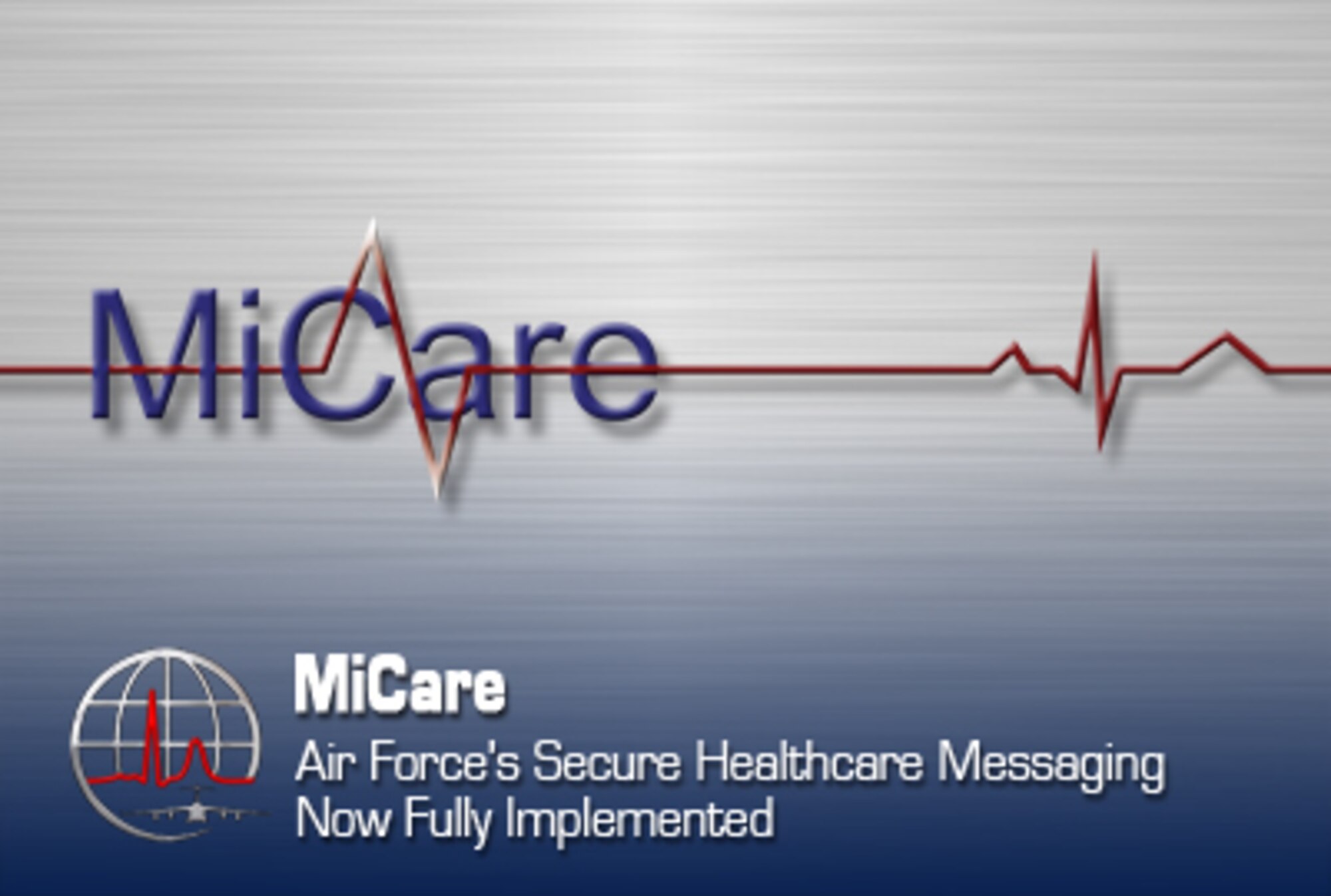 The Air Force has recently completed implementation of its secure healthcare-messaging system, MiCare, to all 76 of its medical treatment facilities worldwide.  (Graphic by Steve Thompson)
