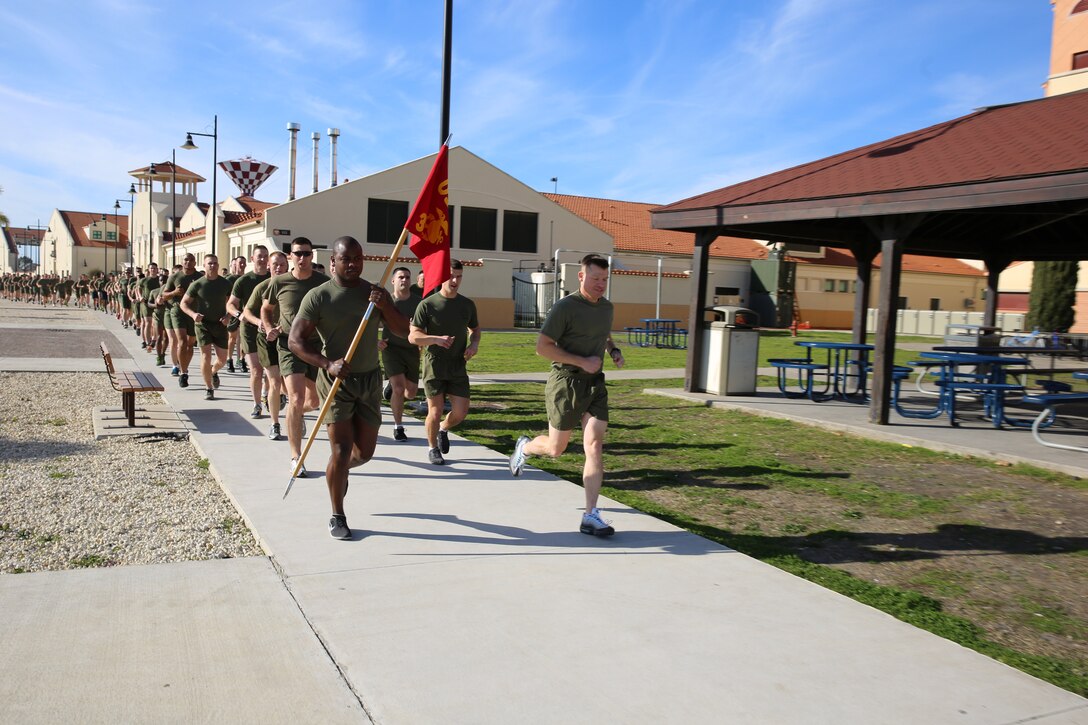 Marines with Special Purpose Marine Air-Ground Task Force Africa 14.1 begin a three-mile motivational run aboard Naval Air Station Sigonella, Italy, January 10, 2014. Established in 2010, the task force is charged with supporting United States Africa Command and Marine Corps Forces Africa’s theater security cooperation requirements to strengthen the defense capabilities of African states and regional organizations, deter and defeat transitional threats and strengthen the ability to conduct good governance and development.
