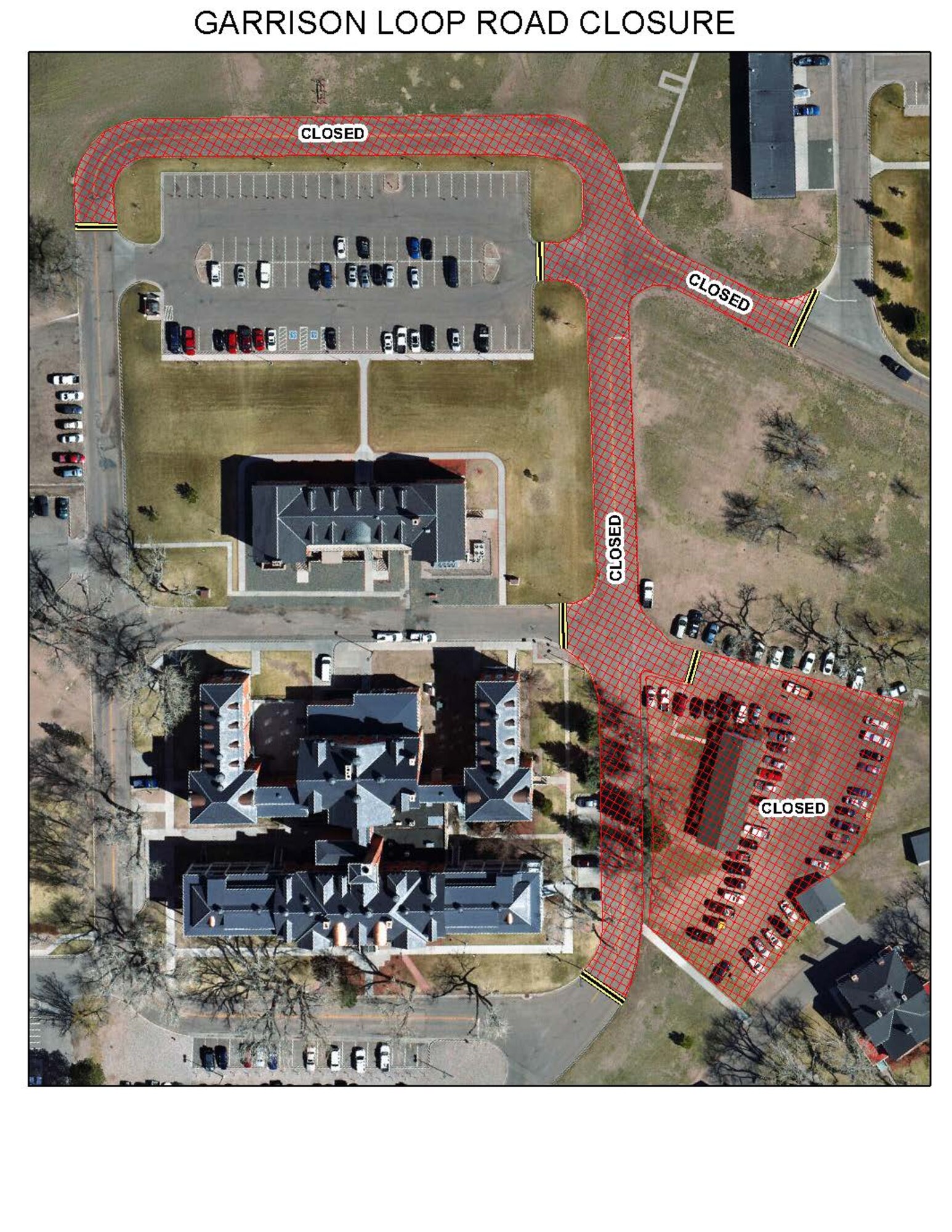 Base road closure map