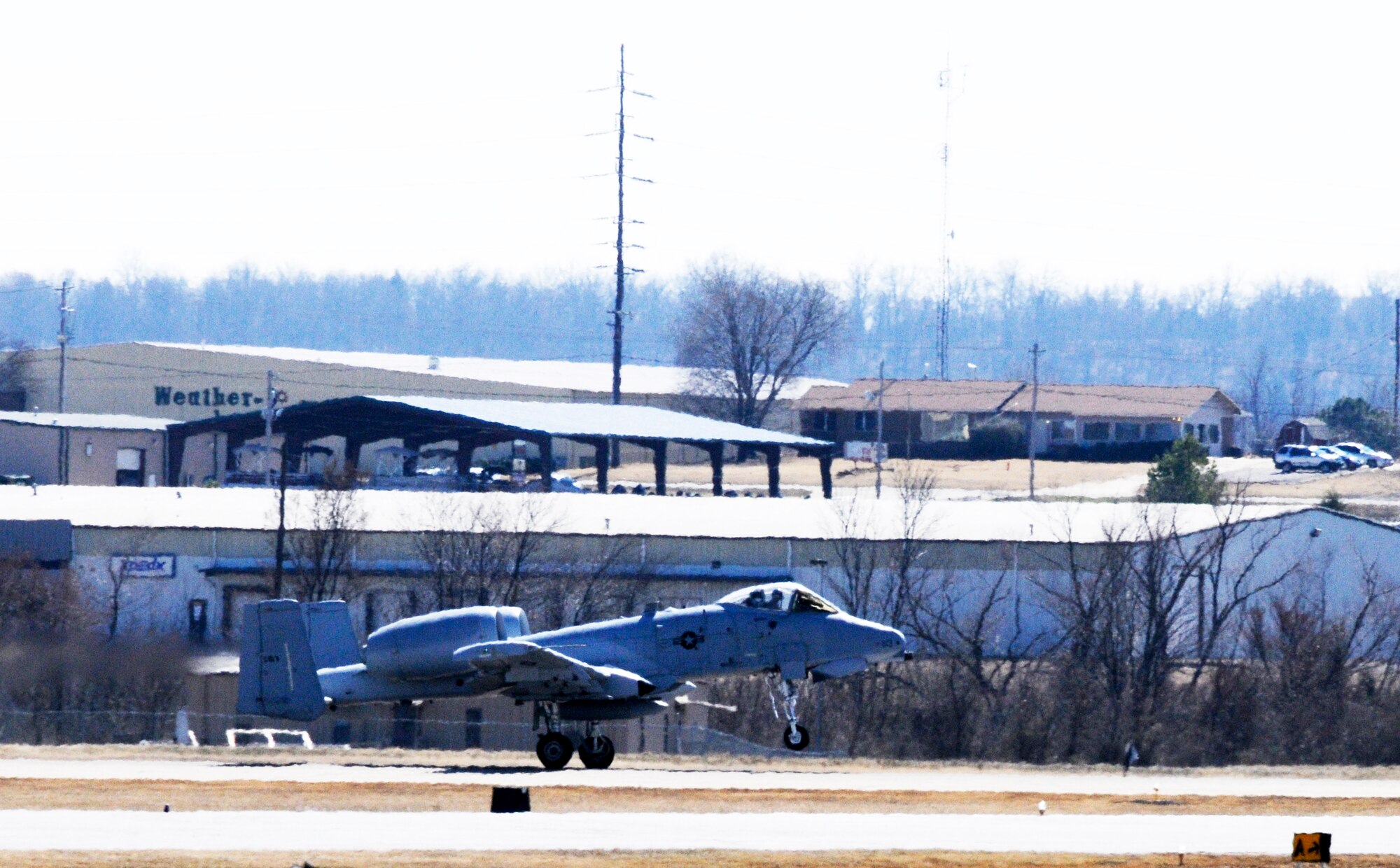A pilot from the 23rd Wing in Moody Air Force Base, Ga., prepares to takeoff at Ebbing Air National Guard Base, Fort Smith, Ark. The pilot delivered the 188th A-10C Thunderbolt II "Warthog" (Tail No. 613) from Ebbing ANG Base to Moody AFB March 11, 2014, as part of the 188th's mission conversion from the A-10 to a remotely piloted aircraft, intelligence and targeting mission. The 188th has five remaining A-10s on station. The next A-10 is slated to depart in April. The final two aircraft are scheduled to leave the 188th June 7, 2014. (U.S. Air National Guard photo by Tech Sgt. Josh Lewis/Released)