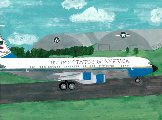 Lauren Conroy, Incarnation Catholic School, placed first in the Grades 7-9 category for the 2014 Student Aviation Art Competition.