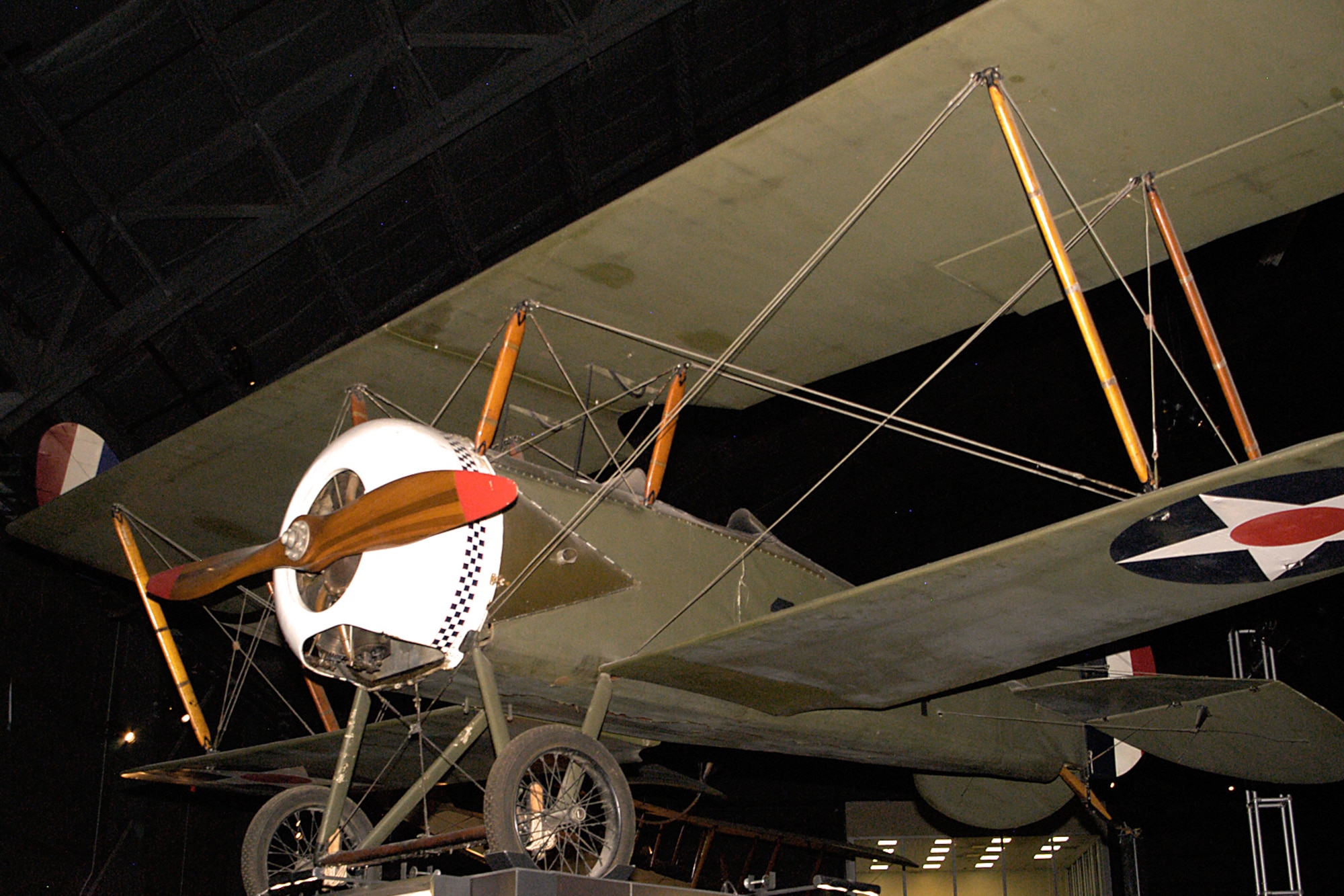 Thomas Morse S4C Scout in the Early Years Gallery at the National Museum of the United States Air Force. (U.S. Air Force photo)
