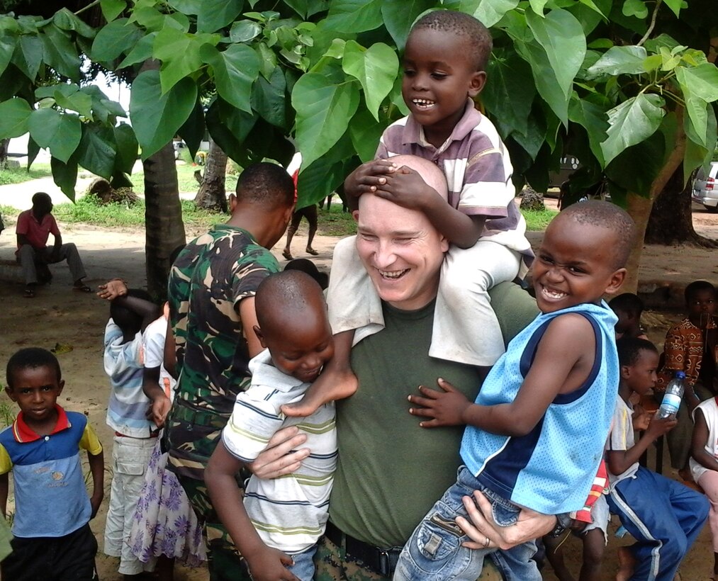 Students from the Military Intelligence Basic Officer Course – Africa planned and executed a community relations project for Chamazi Orphanage in Dar Es Salaam, Tanzania, March 15. The event was part of the U.S. Marine Corps Forces Europe and Africa-led MIBOC-A program and brought together partner-nation military professionals from Tanzania, Kenya, Uganda, Djibouti, and Burundi for eight-weeks to build multilateral interoperability within the intelligence community of participating nations. 