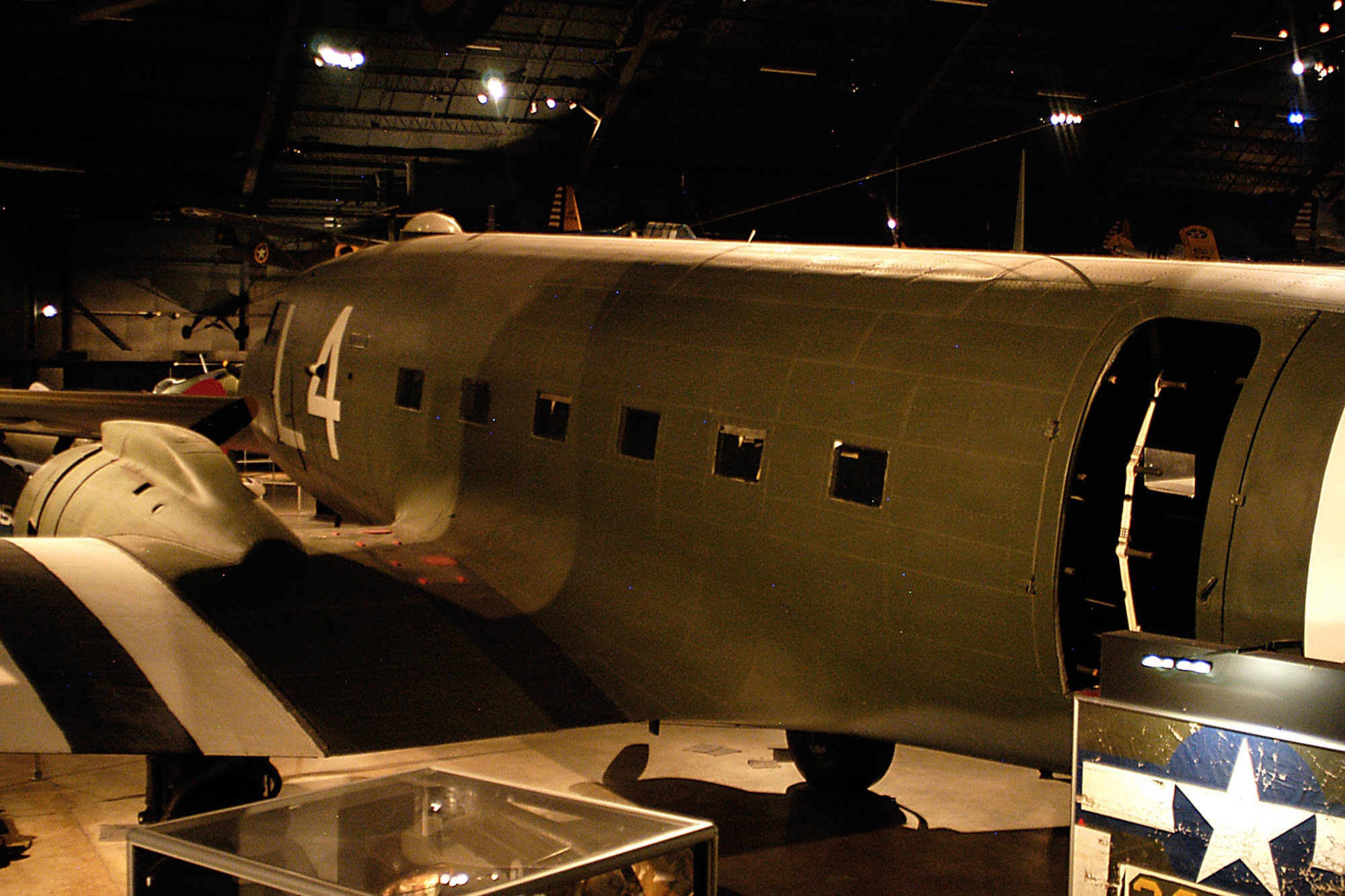 Douglas C-47D Skytrain in the World War II Gallery at the National Museum of the United States Air Force. (U.S. Air Force photo)
