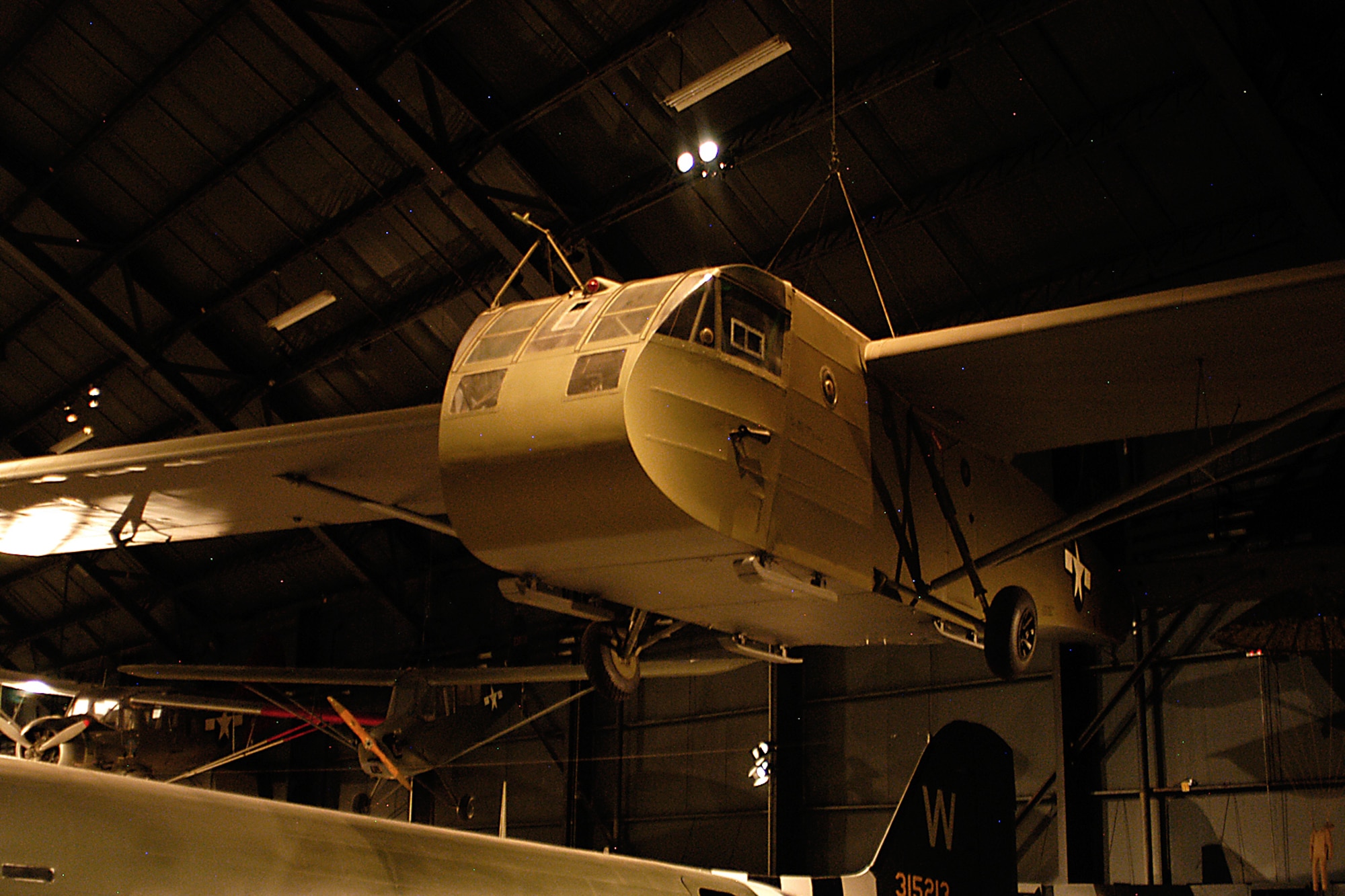 Waco CG-4A in the WWII Gallery at the National Museum of the United States Air Force. (U.S. Air Force photo)
