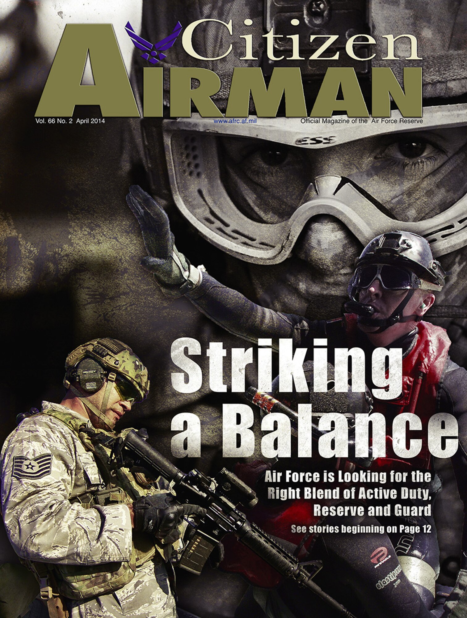 The April issue of Citizen Airman features a new office at the Pentagon designed to promote integration among the active duty, Air Force Reserve and Air National Guard.  Also included are articles on the report issued by the National Commission on the Structure of the Air Force, changes going on within Air Force Reserve Command concerning force development and career management. Read more at http://www.citamn.afrc.af.mil. 