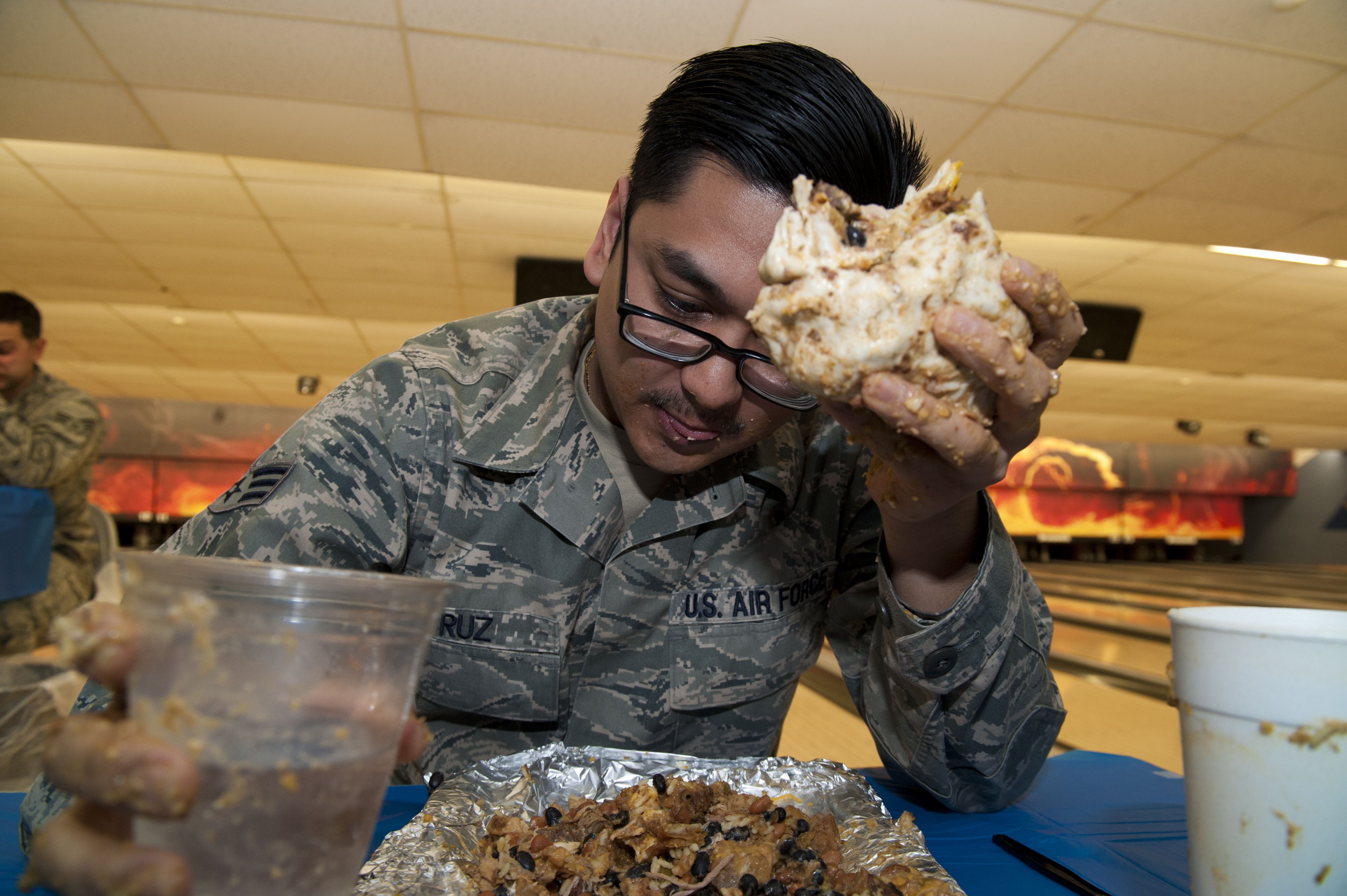 Holloman Tackles Airman Vs Food Challenge