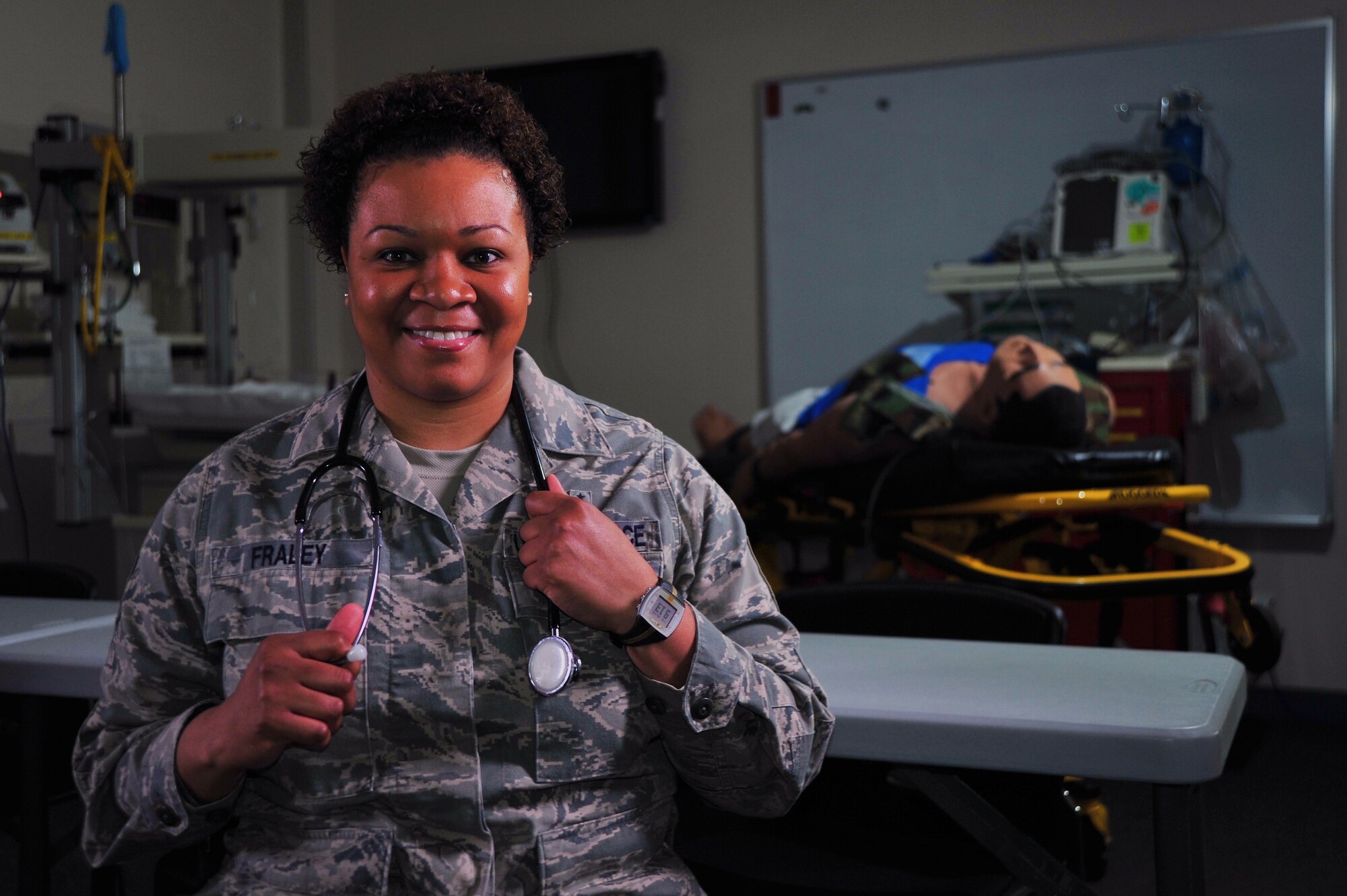 U.S. Air Force Tech. Sgt. Sharana Fraley, 35th Medical Group NCO in charge of education and training, is the Wild Weasel of the Week at Misawa Air Base, Japan, March 25, 2014. Fraley is the lead trainer for Self Aid Buddy Care and Cardiopulmonary Resuscitation courses at Misawa. (U.S. Air Force photo/Senior Airman Jose L. Hernandez-Domitilo)