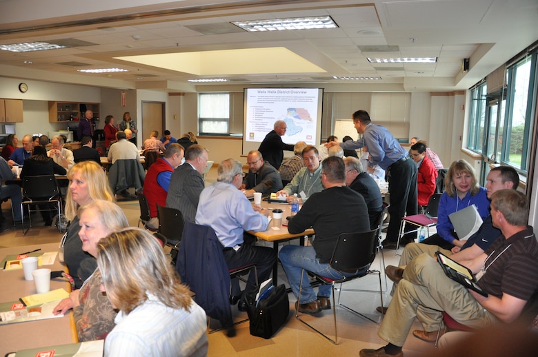 More than 100 business owners -- some from as far away as San Antonio, Texas -- gathered at the U.S. Army Corps of Engineers, Walla Walla District, headquarters in Walla Walla, Wash., on March 25 to learn how to do business with the Corps during an “Industry Day” seminar.